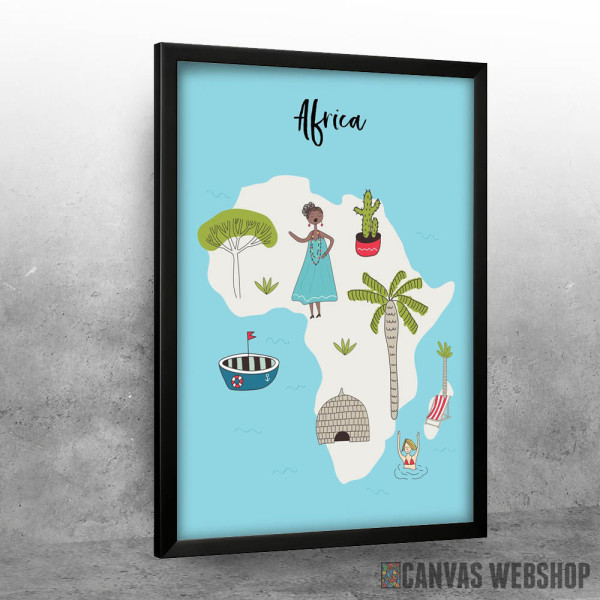 Ilustrovana mapa Afrike