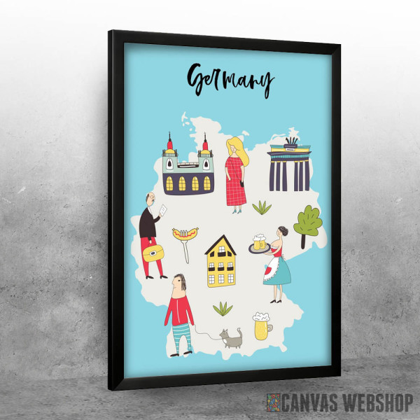 Ilustrovana mapa Nemačke