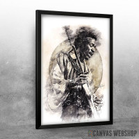 Jimi Hendrix pencil art