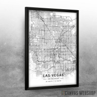 Las Vegas mapa - white Las Vegas mapa - white