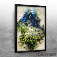 Machu Picchu in Watercolor