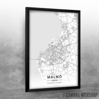 Malme mapa - white