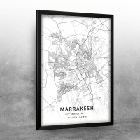 Marakeš mapa - white