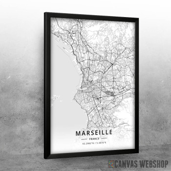 Marselj mapa - white Marselj mapa - white