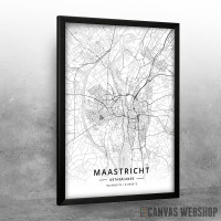 Mastriht mapa - white Mastriht mapa - white