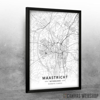 Mastriht mapa - white Mastriht mapa - white