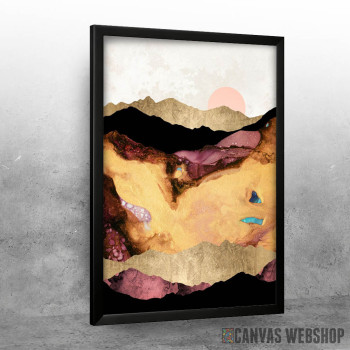 Mauve and Gold Mountains