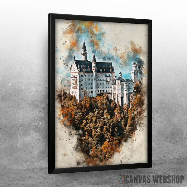 Neuschwanstein Watercolor Neuschwanstein Watercolor