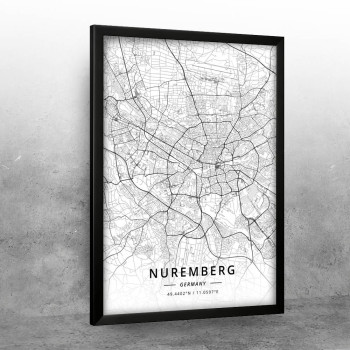 Niremberg mapa - white