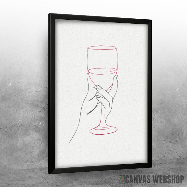 One Line Wine Poster 2
