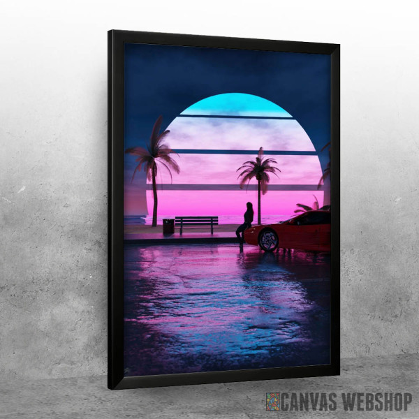 Outrun Beach Sunset Outrun Beach Sunset