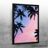 Palm Trees Purple Sky Palm Trees Purple Sky