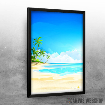 Paradise Beach With Palm Paradise Beach With Palm