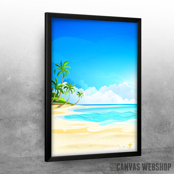 Paradise Beach With Palm Paradise Beach With Palm