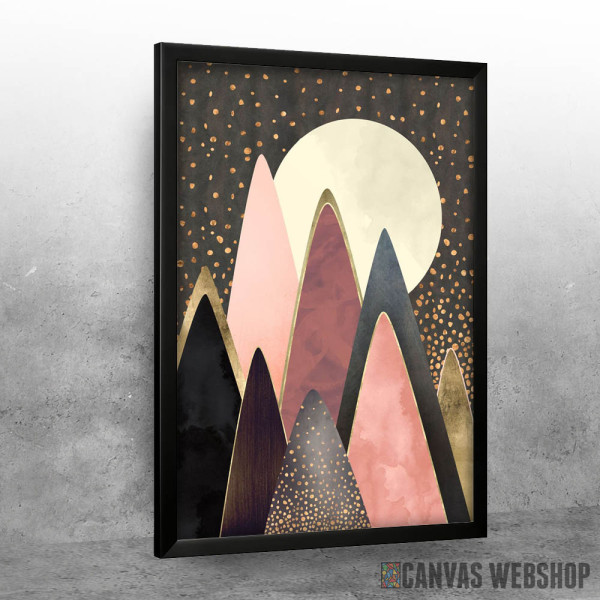 Pink and Gold Peaks