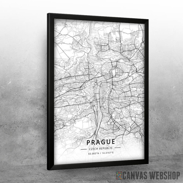 Prag mapa - white