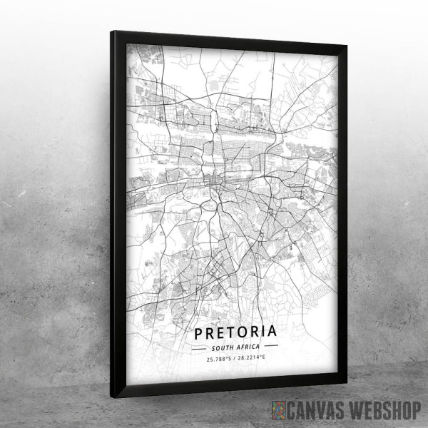 Pretorija mapa - white Pretorija mapa - white