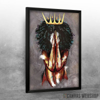 Queen Black woman praying