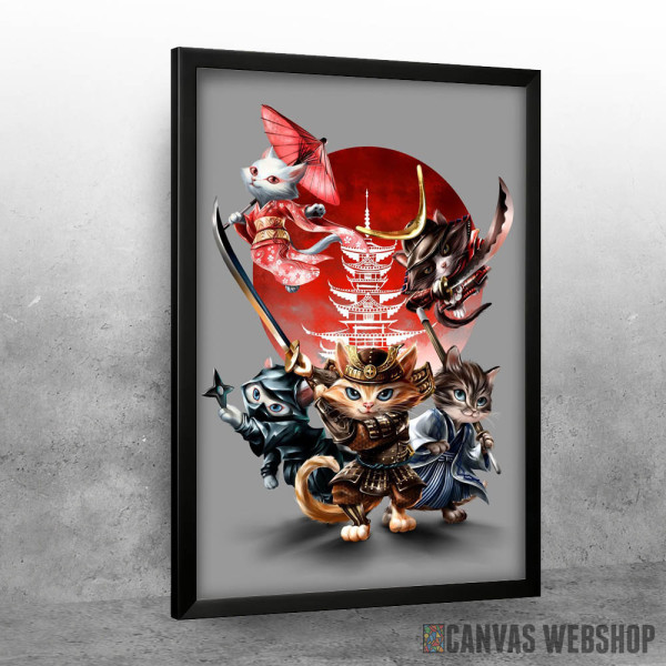 Samurai Cat in Edo Japan Samurai Cat in Edo Japan