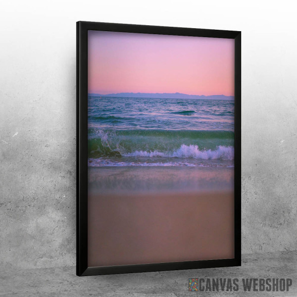Sandy Beach At Sunset