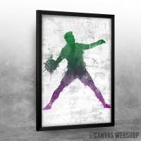 Soccer player painted 3