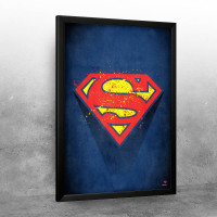 Splattered Superman logo