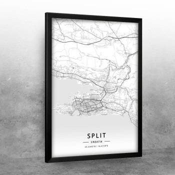 Split mapa - white