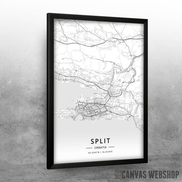 Split mapa - white