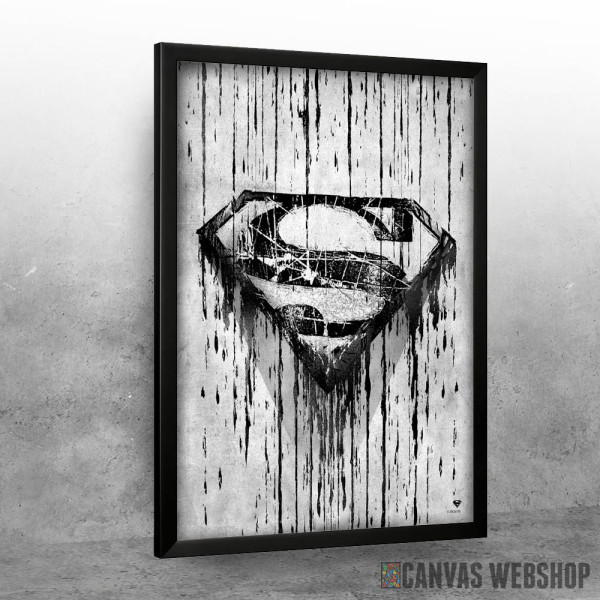 Superman logo scratched Superman logo scratched
