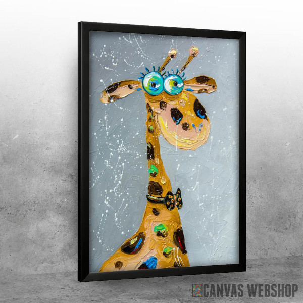 Surprised giraffe
