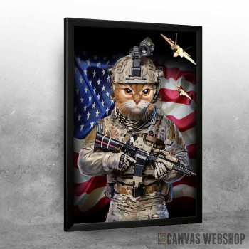 Tabby Cat Elite Soldier