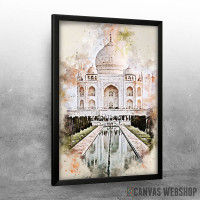 Taj Mahal in Watercolor