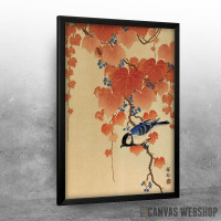 Titmouse in a paulownia Titmouse in a paulownia