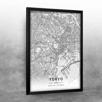 Tokio mapa - white
