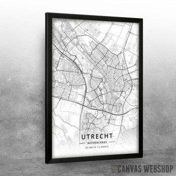 Utreht mapa - white Utreht mapa - white