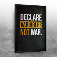 Variables not War