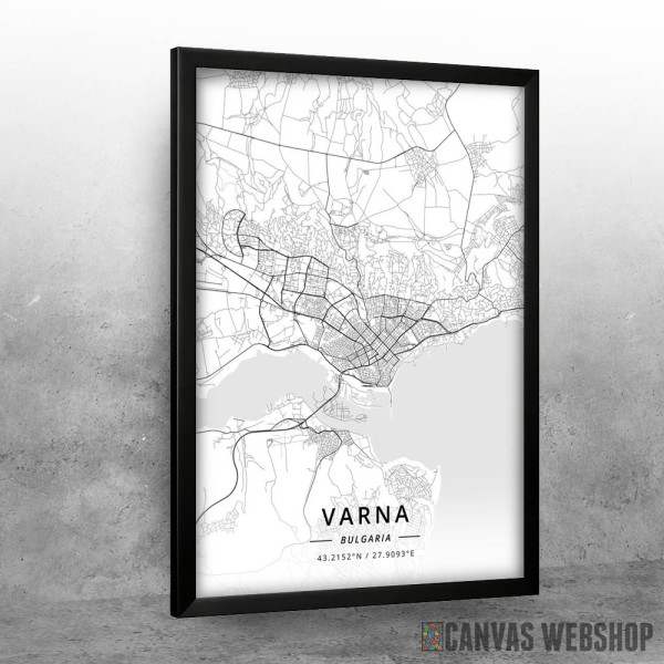 Varna mapa - white Varna mapa - white