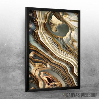 White Gold Agate Abstract White Gold Agate Abstract