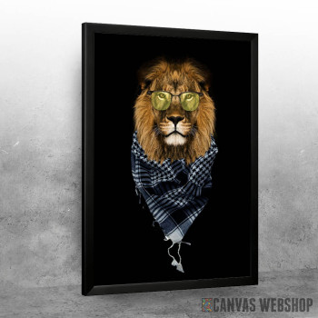 cool Lion head withglasses cool Lion head withglasses