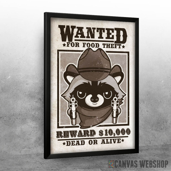 wanted racoon for food theft