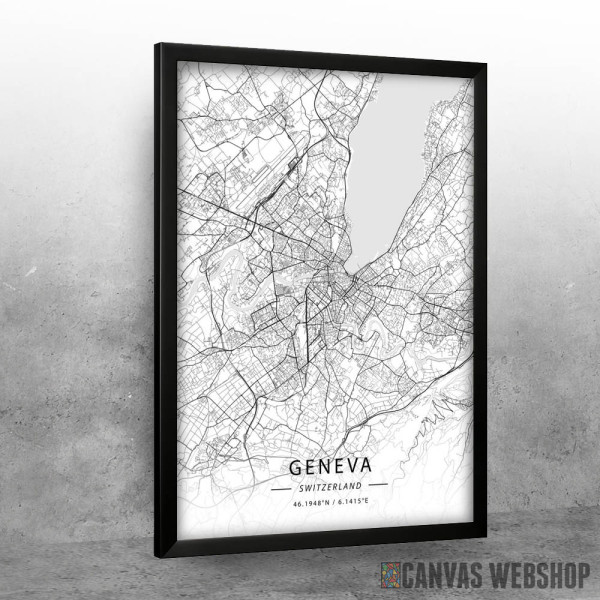 Ženeva mapa - white Ženeva mapa - white