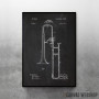 1901 Slide Trombone - Patent Drawing