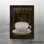 Americano Coffee Sign Americano Coffee Sign