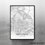 Amsterdam mapa - white Amsterdam mapa - white