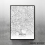 Berlin mapa - white