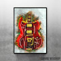 Billy Gibbons red guitar Billy Gibbons red guitar