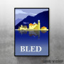 Bled lake water reflection Bled lake water reflection