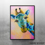Blue giraffe