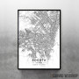 Bogota mapa - white