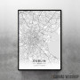 Dablin mapa - white Dablin mapa - white